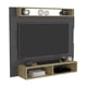 thumbnail image 1 of Panel de Tv Chares Plata Oscuro y Macadamia Virtual Muebles, 1 of 6