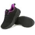 thumbnail image 5 of Purple Slip Resistant Work Shoes for Women Comfortable Sneakers Chef Kitchen Walking Shoes, 5 of 6