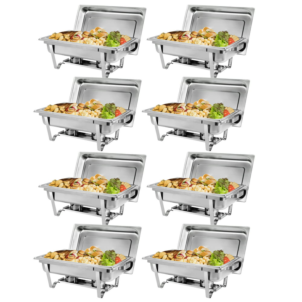 Stainless Steel Chafing Dish Full Size Chafer Dish Set 8 Pack of 8