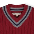 thumbnail image 2 of Hope & Henry Boys' Long Sleeve V-Neck Cricket Sweater, 2 of 4