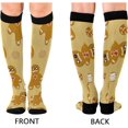 thumbnail image 2 of FREEAMG Christmas Decoration Compression Socks for Men & Women Running Stockings Knee High Socks for Gardening Running Cycling Travel and Climbing, 1 Pair, 2 of 7