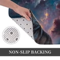 thumbnail image 6 of Rateoe Night Sky Wolf Pattern Flannel Door Mat Indoor Outdoor Entrance, Waterproof All-Weather Doormat,Fade Resistant, Low Profile Entryway Mat 16x24in, 6 of 7