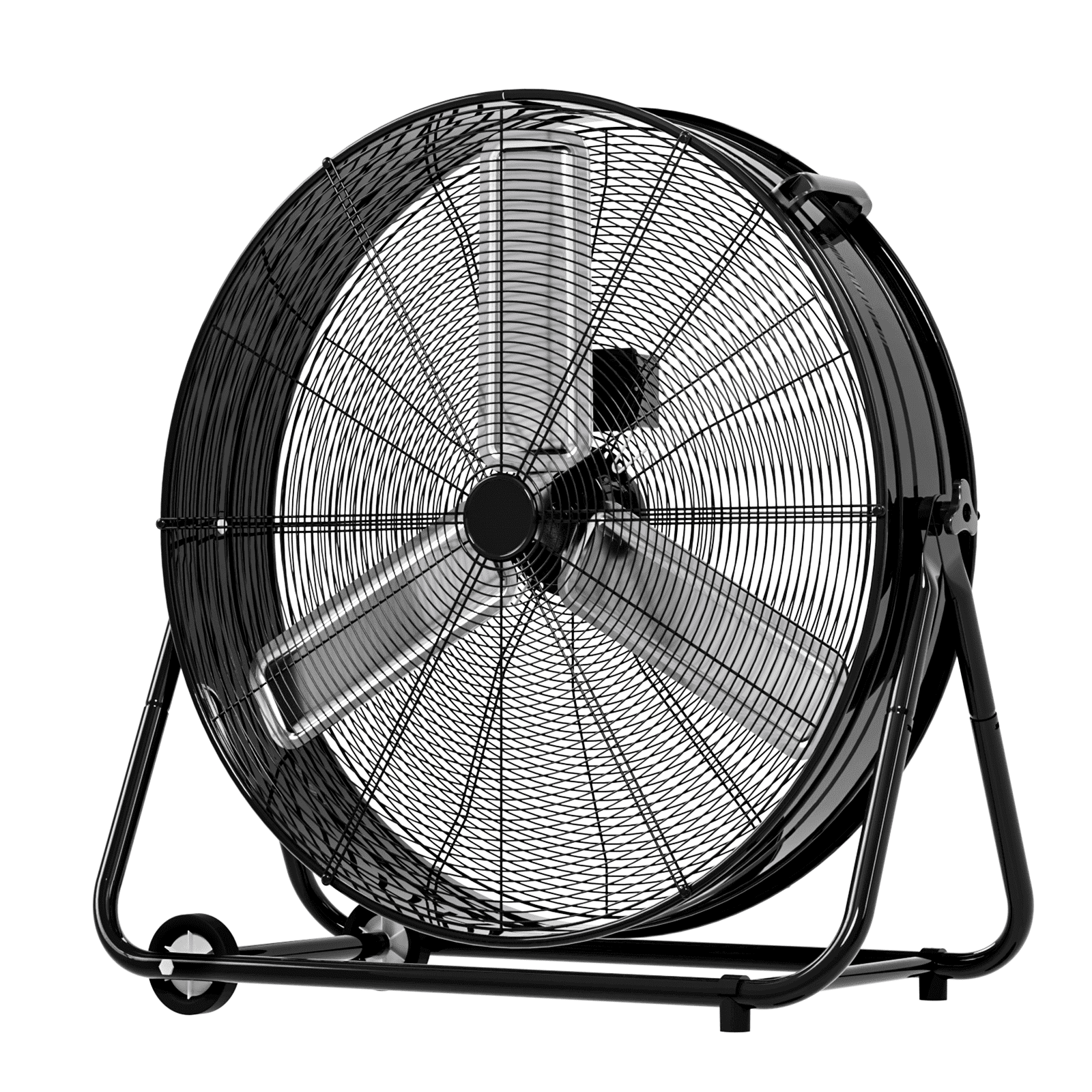 Rocyis 30 Inch Industrial High Velocity Drum Fan - 3 Speed 13000 CFM Air Circulation High Velocity Fan for Factory, Warehouse, and Commercial (Black)