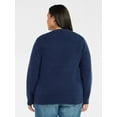 thumbnail image 3 of Terra & Sky Women's Plus Holiday Talking Sweater, Midweight, Sizes 0X-4X, 3 of 5