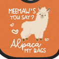 thumbnail image 4 of Inktastic Meemaw's You Say Alpaca My Bags Boys or Girls Baby Bib, 4 of 4