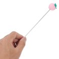 thumbnail image 5 of DiMaddie 3Pcs Coffee Beverages Stirring Rod Stainless Steel Cocktail Mixing Rod Drink Stirrer Beverage Stirring Rod with Silicone Fruit Decoration, 5 of 6