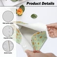 thumbnail image 6 of COEQINE Tissue Holder Dispenser Creative Napkin Tissue Box Holder PU Leather Stylish Rectangle Tissue Case Organizer Decorative Accessories for Home Decoration, Hippie Flower Yellow Green, 2 PCS, 6 of 7