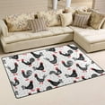 thumbnail image 3 of Coolnut 31x 20 Inch Area Rug, Carpet Roosters Doormat for Hardwood Floor Entrance Living Room Bedroom 2'7" x 1'8", 3 of 6
