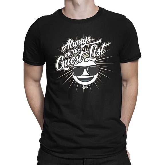Always VIP - Guest List Cool Retro Emoji Party Men's T-shirt