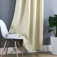 thumbnail image 6 of Home Soft Things Solid Blackout Curtains/Drapes Thermal Insulated Grommet Darkening Curtains, 2 Curtains and 2 Tiebacks Set - Beige - 54 x 63 inches, 6 of 9