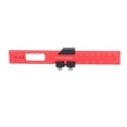 thumbnail image 2 of Scribing Ruler, Red Inches Metric Accuracy Pocket Ruler Aluminum Alloy  For Woodworking, 2 of 8