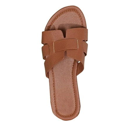 

snilers Flat Sandals for Women Open Toe Non Slip Concise Sandals Slip On Comfortable Indoor Bedroom Summer Beach Slide Sandals