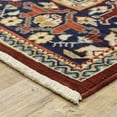 thumbnail image 5 of HomeRoots Red Blue Orange And Beige Oriental Power Loom Stain Resistant Area Rug, 5 of 10
