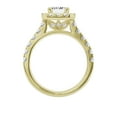 thumbnail image 3 of Unique Moments 2.5 ct Lab Grown Halo Radiant Shape Diamond Engagement Ring 14K Yellow Gold, 3 of 6