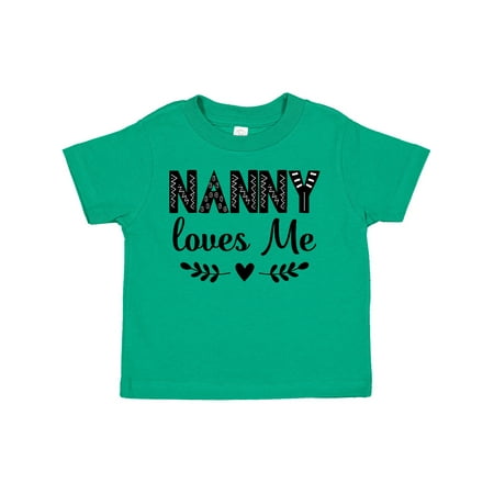 

Inktastic My Nanny Loves Me Grandchild Gift Toddler Boy or Toddler Girl T-Shirt