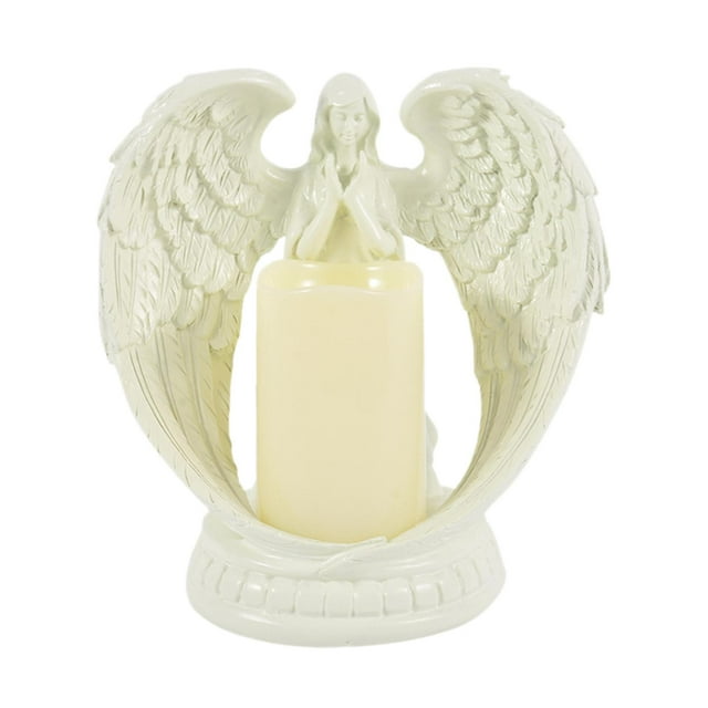 Estatuilla de Ángel de resina estatua candeliere soporte casa iglesia Oficina Navidad Decoración