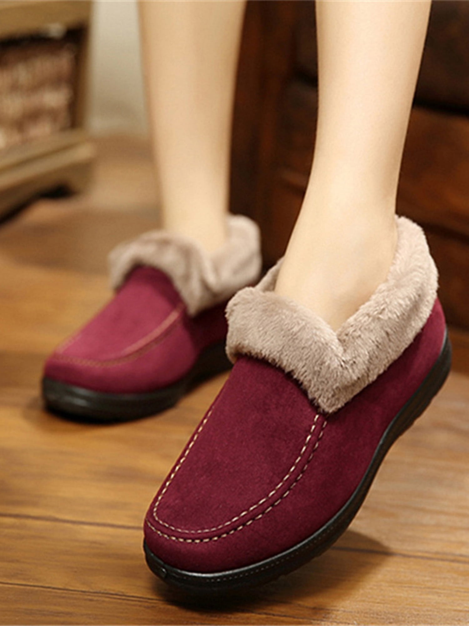 Bootie Slippers Memory Foam Ankle High 