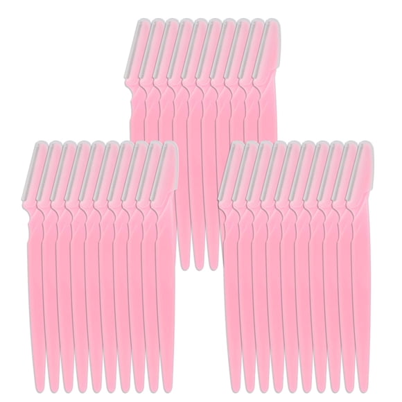 WBCBEC 30 Piezas Maquinilla de Afeitar para Cejas Recortadora Afeitadora Facial con Cubierta de Precisión para Mujeres y Hombres
