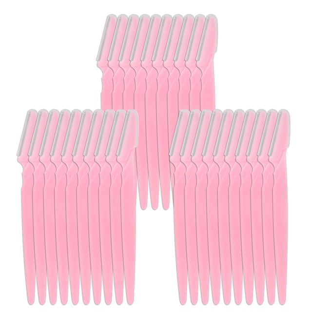 WBCBEC 30 Piezas Maquinilla de Afeitar para Cejas Recortadora Afeitadora Facial con Cubierta de Precisión para Mujeres y Hombres