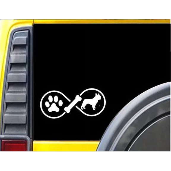 Frenchie Infinity Decal 8" wide Sticker *J404* French Bulldog