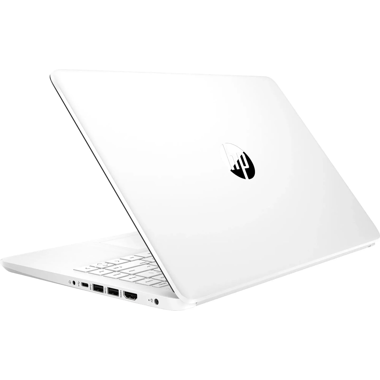 HP 14” Laptop White, Intel Celeron N4120, 4 GB RAM, 64 GB eMMC, Windows 11 S + Office 365 (One Year), 14 inch PC Computer for Kids College Students