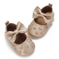 thumbnail image 5 of nvzhuang Infant Baby Girls  Shoes, Bowknot Non-Slip Adorable Shine Surface Baby Booties, 5 of 9