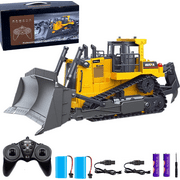 Remote Control Bulldozer RC 1/16 Full Functional Construction Vehicle, 2.4Ghz 9