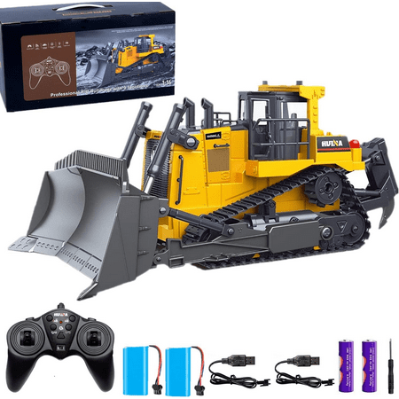 Remote Control Bulldozer RC 1/16 Full Functional Construction Vehicle, 2.4Ghz 9