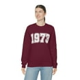 thumbnail image 4 of Women's 1973 Collegiate Font Sweatshirt 50th Birthday Sweatshirt, 4 of 5