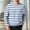 c01Blue, variant on LNWUY (S-5XL) Big and Tall Men's Fashion Casual Striped Crewneck Long Sleeve Top T-Shirt Basic Pullover Loose tee Shirt Blue XL