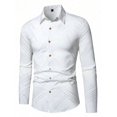 thumbnail image 1 of Camisa de solapa con botones, traje informal de moda, serie de camisetas para hombre, camisa de manga larga con estampado de cadena en HD para baile de graduación para hombre, 1 of 6