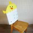 thumbnail image 5 of Easter Chair Covers, Easter Bunny Egg Chick Seat Covers, 3D Removable Chair Slipcovers Protector, Holiday Chair Back Cover Kids, Easter Kitchen Decor for Home Spring High Back Chair Protector Decor B, 5 of 7