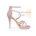 thumbnail image 3 of BLISSFUL STEP Women Glitter Platform Strappy Stiletto Heel Sandals, 3 of 5