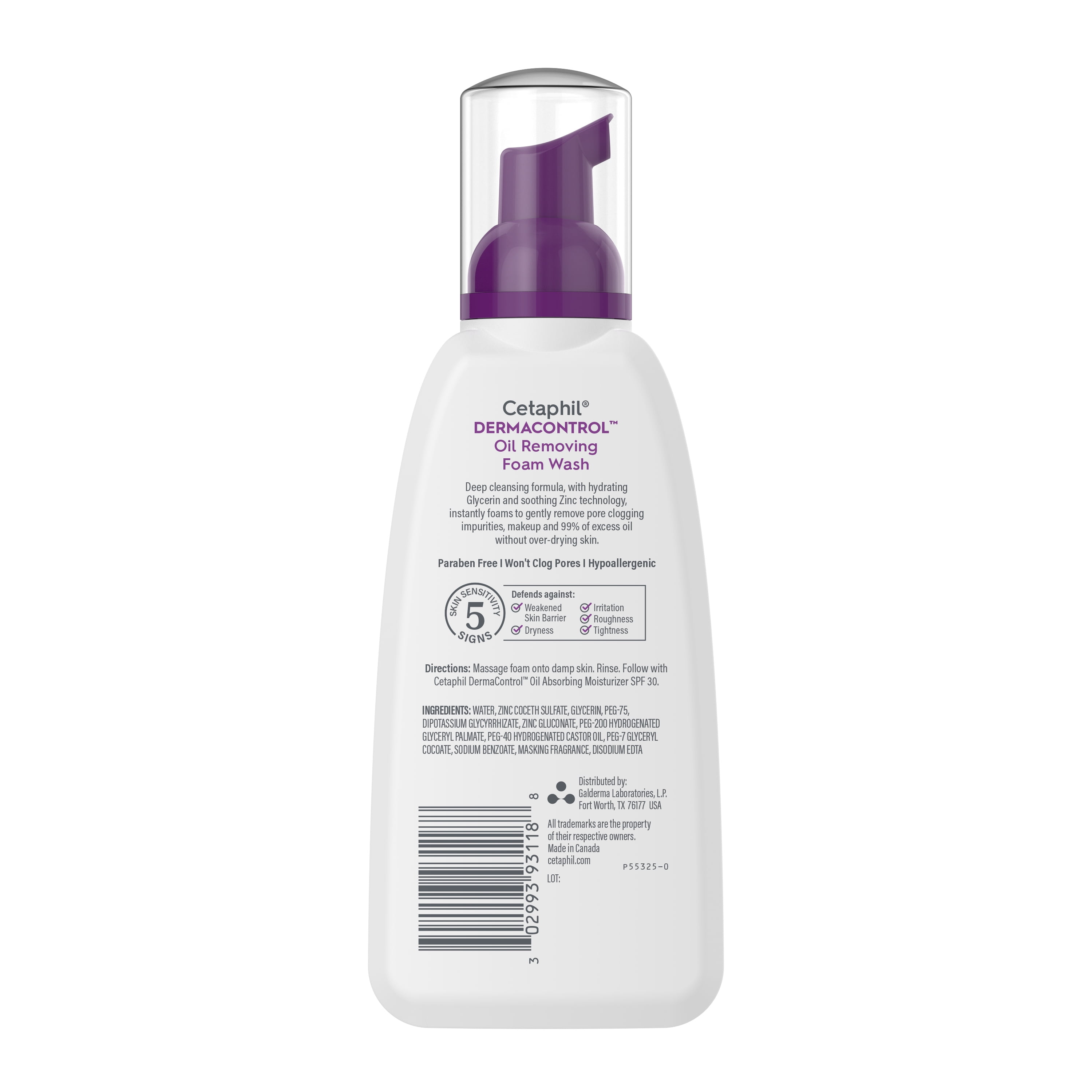 Cetaphil Pro Dermacontrol Oil Removing Foam Wash, 8oz, Fragrance Free