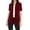 Burgundy, variant on Women's Casual Short Sleeve Draped Open Front Solid Cardigan