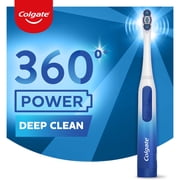 Colgate 360 Power Deep Clean Sonic Adult Battery Powered Electric Toothbrush, Soft, 1 AA Battery Included