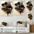 thumbnail image 4 of Designart Deep Blue Calla Lily Bouquet I Canvas Wall Art, 4 of 5