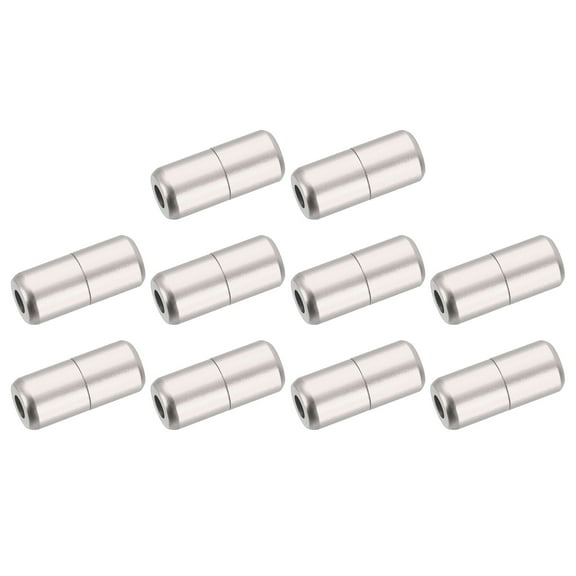 10Pack Shoe Laces Buckle Lock Aluminum No Tie Shoelace Turnbuckle, Rose Gold