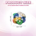 thumbnail image 2 of Uxcell Sequin Bead Flowers Patches, Flowers Applique with Crystal Beaded Sew on Cloth Patch for Dress Garment Shoes Accessory DIY Clothes Craft Iridescent, 2 of 5