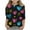 Black, variant on THDHVS Shirts for Teens Girls, Kids Heart Print 3/4 Sleeve Tee for Casual Holiday Wear White 9-10 Years