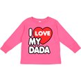 thumbnail image 3 of Inktastic I Love My Dada Boys or Girls Long Sleeve Toddler T-Shirt, 3 of 5