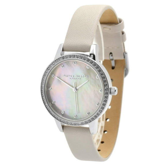 Olivia Burton OB16MD100 Women's Classics Pink Leather Strap Watch