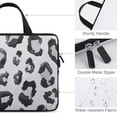 thumbnail image 3 of Werpe Leopard Print Diving Fabric Handle Laptop Bag Computer Protect Case Sleeve Carrying Bag 10inch, 3 of 5