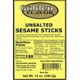 thumbnail image 2 of Golden Flavor- Unsalted Sesame Sticks- 12oz bags (15 Pack), 2 of 3