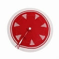 thumbnail image 1 of Knitted Christmas Tree Skirt with Snowflake Design - 120cm Decorative Supplies for Tree, 1 of 6
