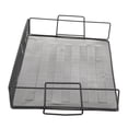 thumbnail image 2 of Durable Black Mesh File Tray, Document Organizer, For Documents Letters Books Stationery, 2 of 8