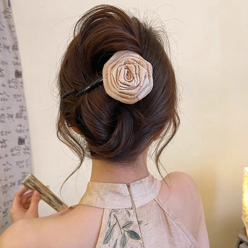 EKE Women’s Hair Clip Vintage Retro Back-Wear Elegant Hair Accessory with Fashion Texture