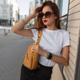 thumbnail image 2 of Kattee Sling Bag for Women, Leather Fanny Packs Crossbody Purse, Small Chest Bag with RFID Blocking, 2 of 7