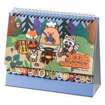 Gaiwos 2026 Capybara Schedule Planner, 12 Months Standing Desktop Calendar, Friends Family School Workplace Kitchen Apartment Art Studio Cute Animal Design Organized Daily Planning