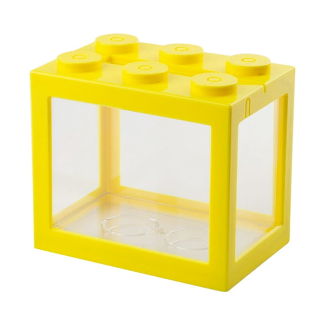 Mini Aquariums pour Poissons en Rangée, Aquariums Empilables, Réservoirs d'Alimentation, Mini Boîte en Rangée pour Reptiles, Décoration de Bureau
